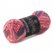Fil crochet et tricot d'été multicolore : Santurina Rose Moyen 31