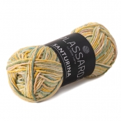Fil crochet et tricot d\'été multicolore : Santurina Jaune Pale 40