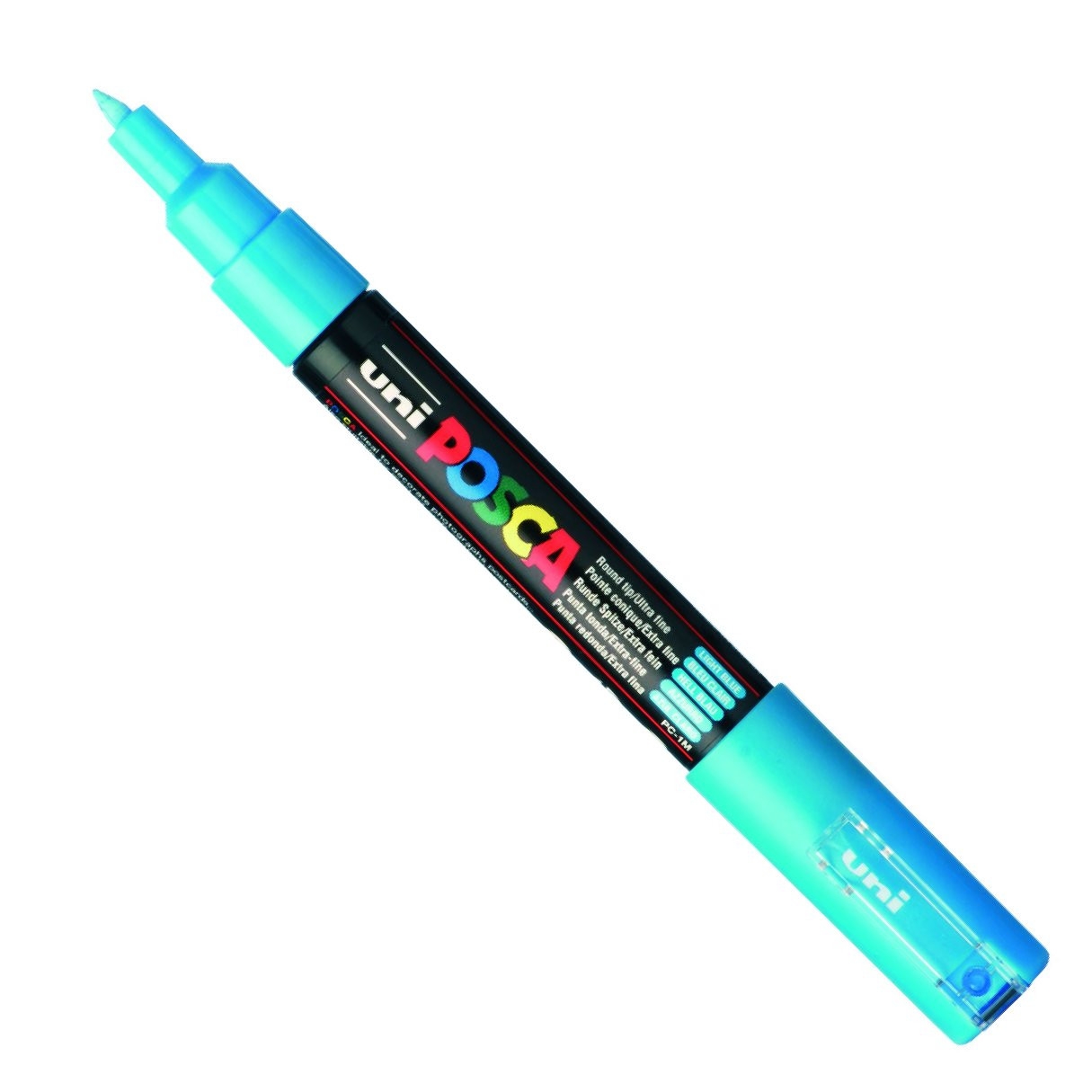 Marqueur POSCA - Pointe conique extra-fine - Bleu clair - PC1MC