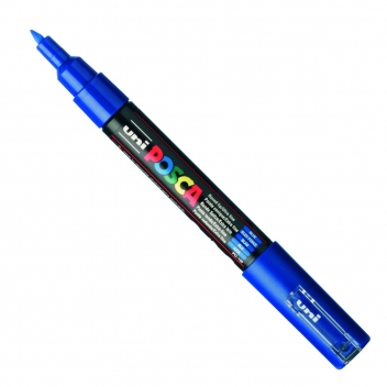 PC1MC BF - 4902778654064 - Posca - Marqueur Posca Bleu foncé PC1MC Pointe conique extra-fine