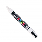 Marqueur Posca Blanc PC5M Pointe conique moyenne