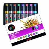 Posca - Malette de 24 feutres - PC1MC - PC3M - PC5M - PC8K - Assortiment  couleur - Meilleur prix