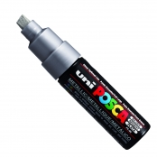 Marqueur Posca Argent PC8K Pointe large biseautée