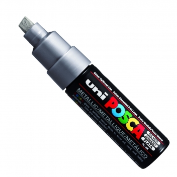 PC8K AR - 4902778113615 - Posca - Marqueur Posca Argent PC8K Pointe large biseautée - 2