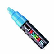 Marqueur Posca Bleu clair PC8K Pointe large biseautée