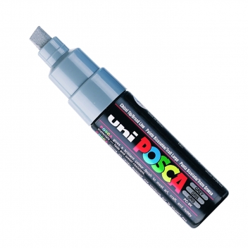 PC8K G - 4902778916582 - Posca - Marqueur Posca Gris PC8K Pointe large biseautée