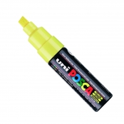 Marqueur Posca Jaune PC8K Pointe large biseautée