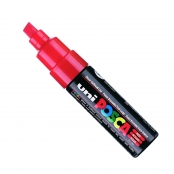 Marqueur Posca Rouge PC8K Pointe large biseautée