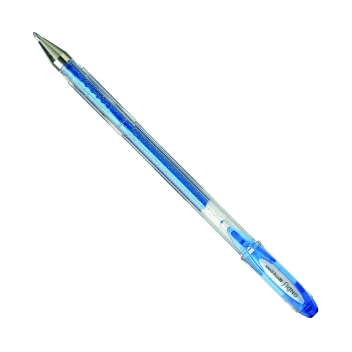UM120SP B - 4902778788875 - Signo - Stylo roller Signo Ecriture large Bleu pailleté