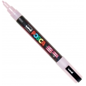 Marqueur Posca Rose pailleté PC3M Pointe conique fine