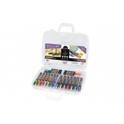 POSCA - Mitsubishi Pencil - Mallette 60 marqueurs Pointes Extra-Fines PC1MC  / Fines PC3M / Moyennes PC5M / Biseautées PC8K - Marqueurs Peinture à Base  d'Eau - Tout Support : : Fournitures de bureau