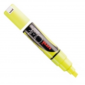 Marqueur Jaune fluo chalk (craie) biseauté large