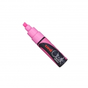 Marqueur Rose fluo chalk (craie) biseauté large