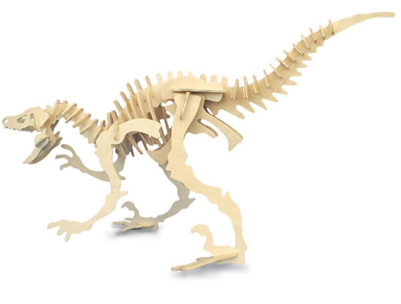 Dinosaure 3D en bois naturel à monter - Maquettes en bois - 10 Doigts