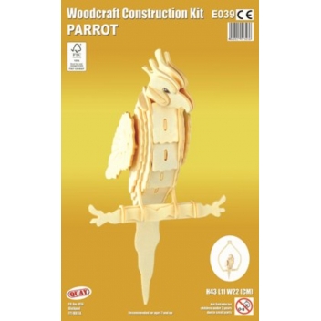 E039 - 5060027573036 - Quay - Maquette en bois Perroquet - 2