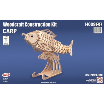 H009 - 5060027573012 - Quay - Maquette en bois Poisson (carpe) - 2