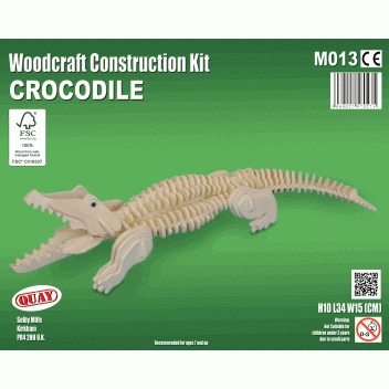 M013 - 5060027570271 - Quay - Maquette en bois Crocodile - 2