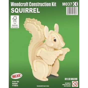 M037 - 5060027573067 - Quay - Maquette en bois Écureuil - 2