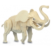 Maquette en bois Éléphant