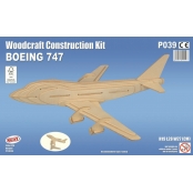 Maquette en bois Avion Boeing 747