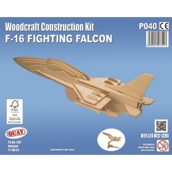 P040 - 5060027573517 - Quay - Maquette en bois Avion Falcon - 2