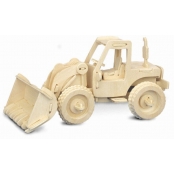 Maquette en bois Bulldozer