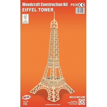 P030 - 5060027570523 - Quay - Maquette en bois Tour Eiffel - 2