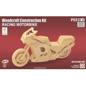 Maquette en bois Moto de course