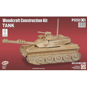 P050 - 5060027570622 - Quay - Maquette en bois Char d'assaut Tank - 2
