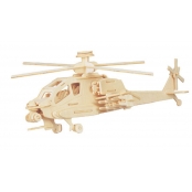 Maquette en bois Hélicoptère (Apache)