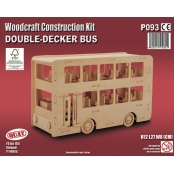 Maquette en bois Bus anglais à 2 étages