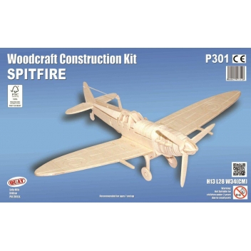 P301 - 5060027573128 - Quay - Maquette en bois Avion (Spitfire) - 2