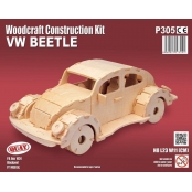 Maquette en bois Voiture Coccinelle