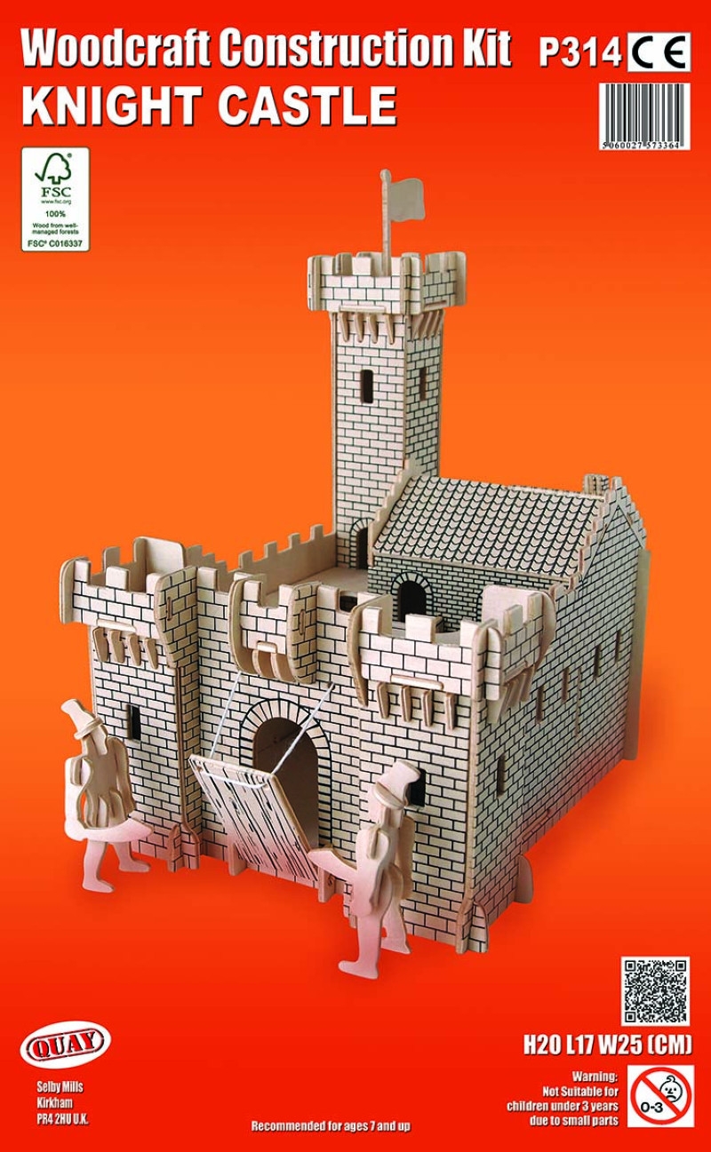 Bricolage en bois 3D château Construction assemblage modèle Art