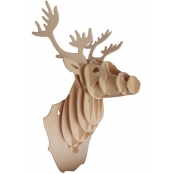Maquette en bois Tête d\'élan