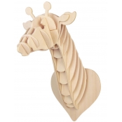 Maquette en bois Tête de girafe