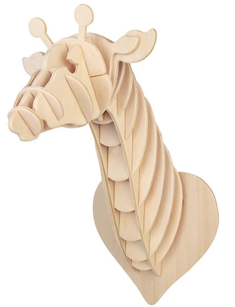 Maquette en bois Tête de girafe - Quay référence R011