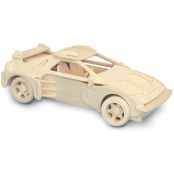 Maquette en bois Voiture de course (F40 GT)