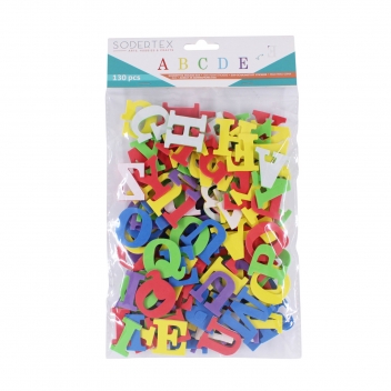 L816000 - 3701385301825 - Sodertex - Sticker en mousse Lettres 130 pièces