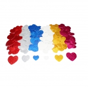 Sticker en mousse Coeurs pailletés adhésifs 200 pièces