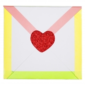 Sticker en mousse Coeurs pailletés adhésifs 200 pièces
