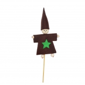 Kit lutin en feutrine 15 cm Marron