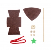 Kit lutin en feutrine 15 cm Marron