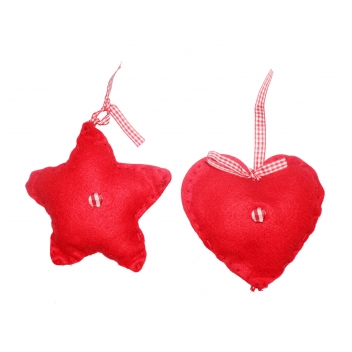 L293433 - 3701385304529 - Sodertex - Kit coeur et étoile en feutrine 2 pièces