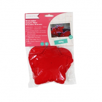 L293433 - 3701385304529 - Sodertex - Kit coeur et étoile en feutrine 2 pièces - 2
