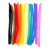 Chenille assortiment Ø 15 mm 30 cm 18 pièces