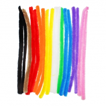 L751908 - 3701385300927 - Sodertex - Chenille assortiment Ø 15 mm 30 cm 18 pièces - 3