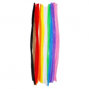 L750907 - 3701385300880 - Sodertex - Chenille assortiment Ø 6 mm 30 cm 25 pièces - 3