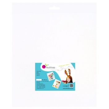 L172418 - 3900001724189 - Sodertex - Feutrine 1 mm Polyester 45 x 50 cm Blanc