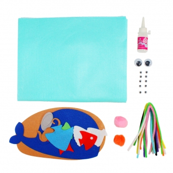 L600900 - 3701385302624 - Sodertex - Kit tableau en feutrine Histoire d'océan